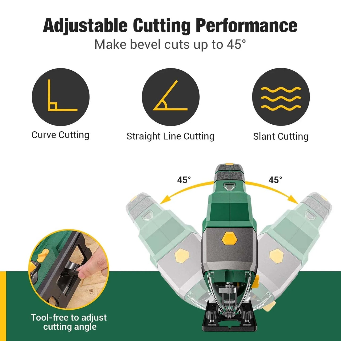 X Creator Jig Saw  Electric Power Tool for Wood Metal and DIY Cutting Projects