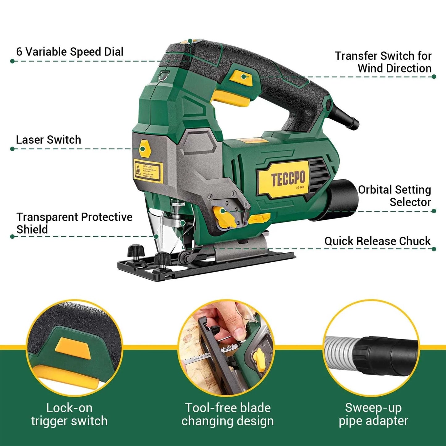 X Creator Jig Saw  Electric Power Tool for Wood Metal and DIY Cutting Projects