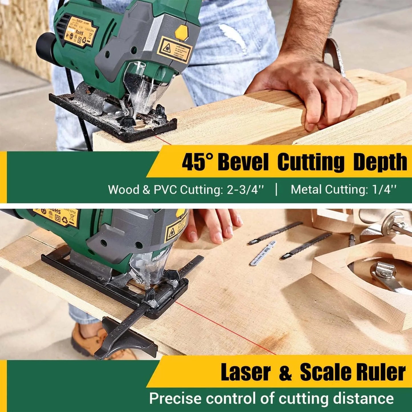 X Creator Jig Saw  Electric Power Tool for Wood Metal and DIY Cutting Projects