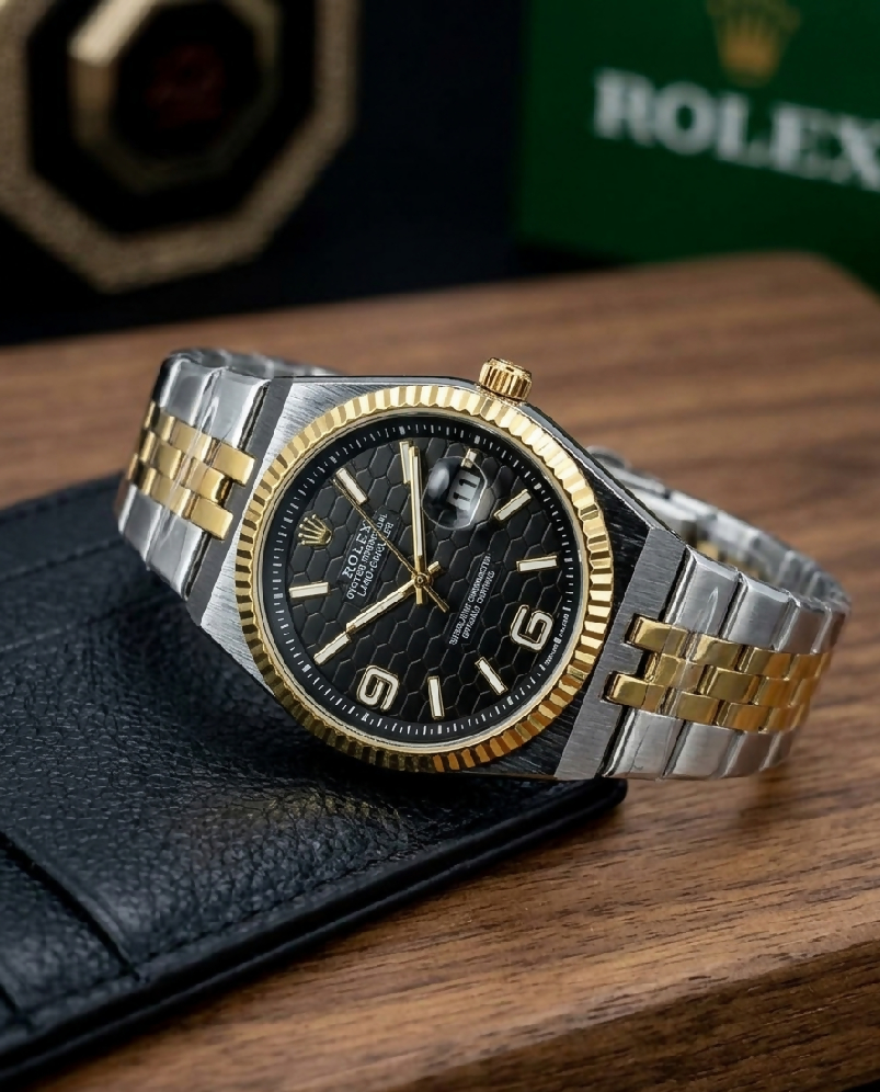 Rolex Two-Tone Hexa Dial Luxury Watch