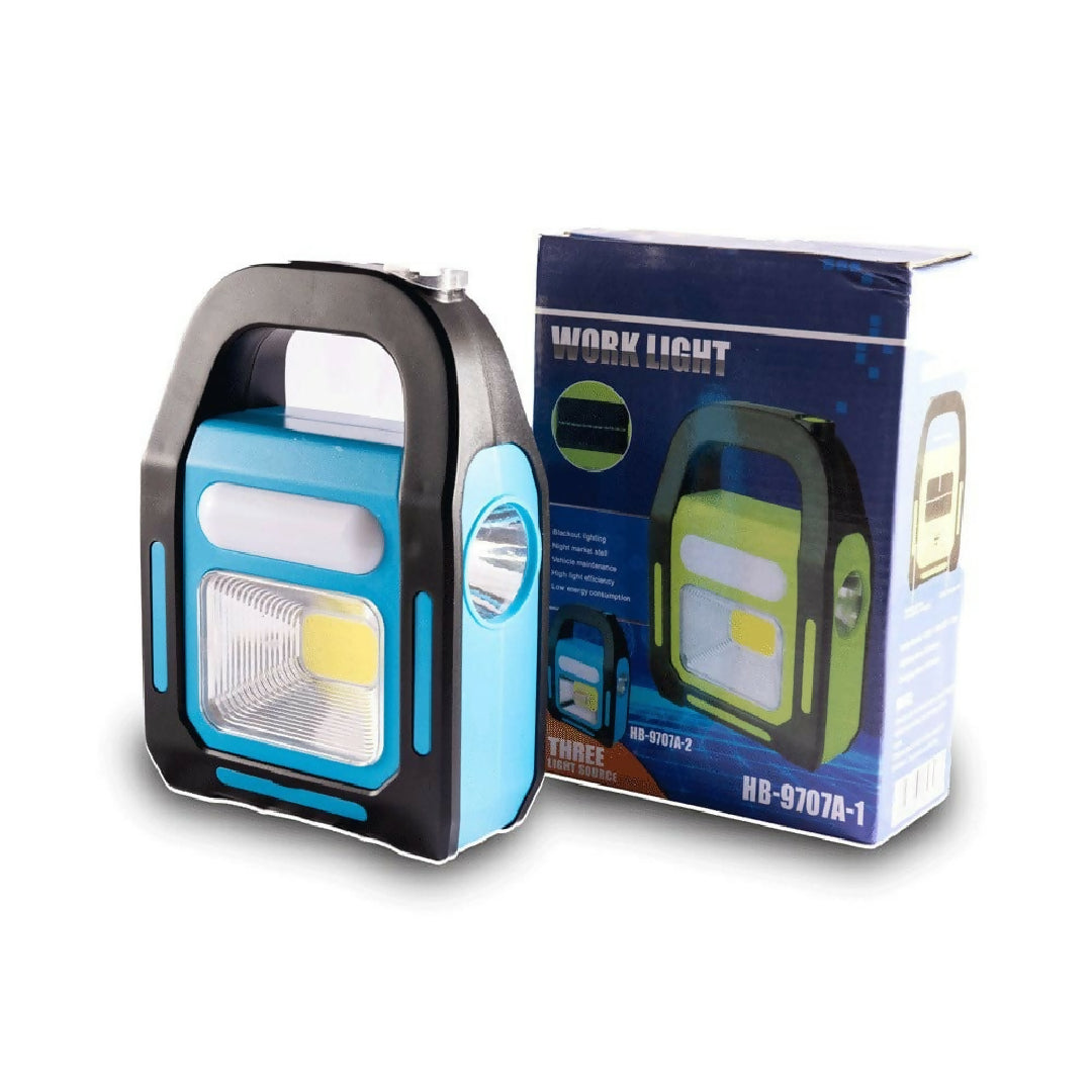 Hurry Bolt Solar Charging LED Work Light 3 Light Source Emergency Lamp Rechargeable Portable Outdoor and Home Use