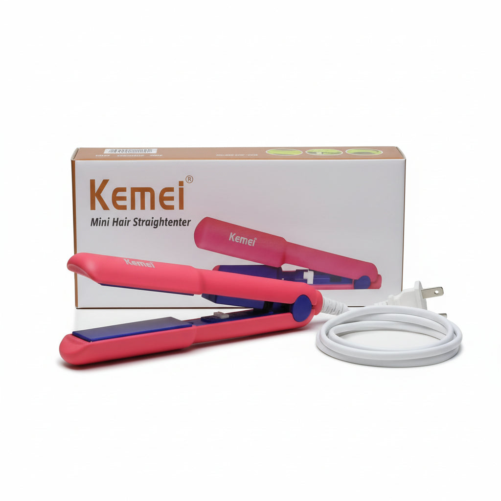 Kemei KM 599 Portable Mini Hair Straightener