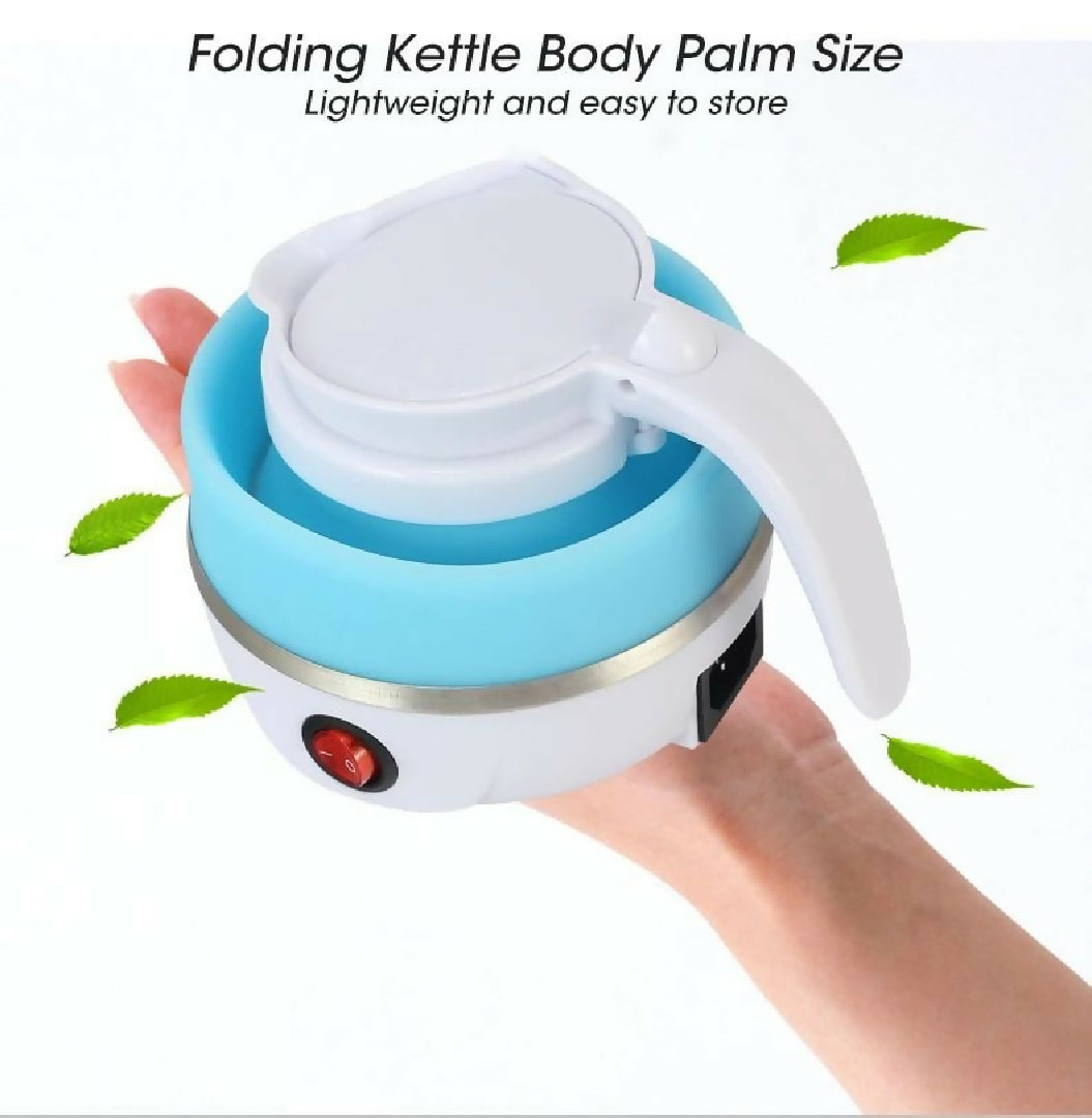 Foldable And Portable Teapot Water Heater Electric Kettle For Travel And Home Tea Pot Water Kettle Silica Gel Fast Water Boiling 600 Ml random color