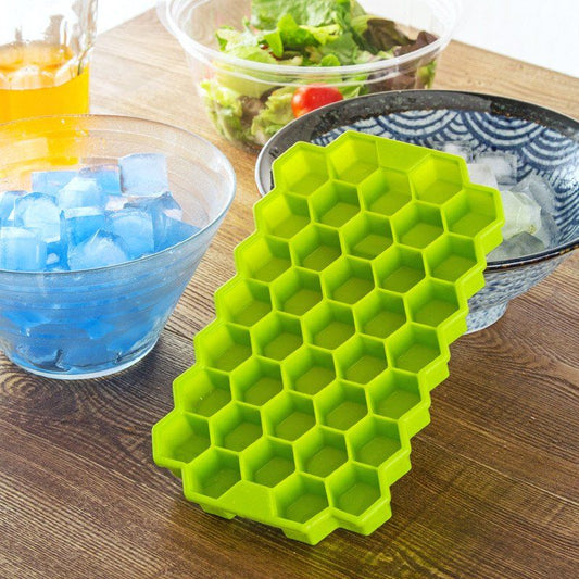 Silicone Ice Cube Mold  Reusable Freezer Tray