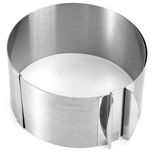 Cake Ring  Adjustable Stainless Steel Baking Mold for Cakes and Desserts
