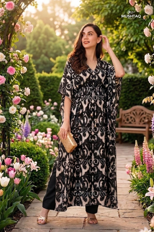Mushtaq 2Pcs Stitched Printed Kaftan Collection Desgin - 1