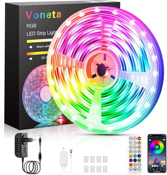LED Strip Light – Flexible RGB Lighting Tape with Remote for Home & Decor