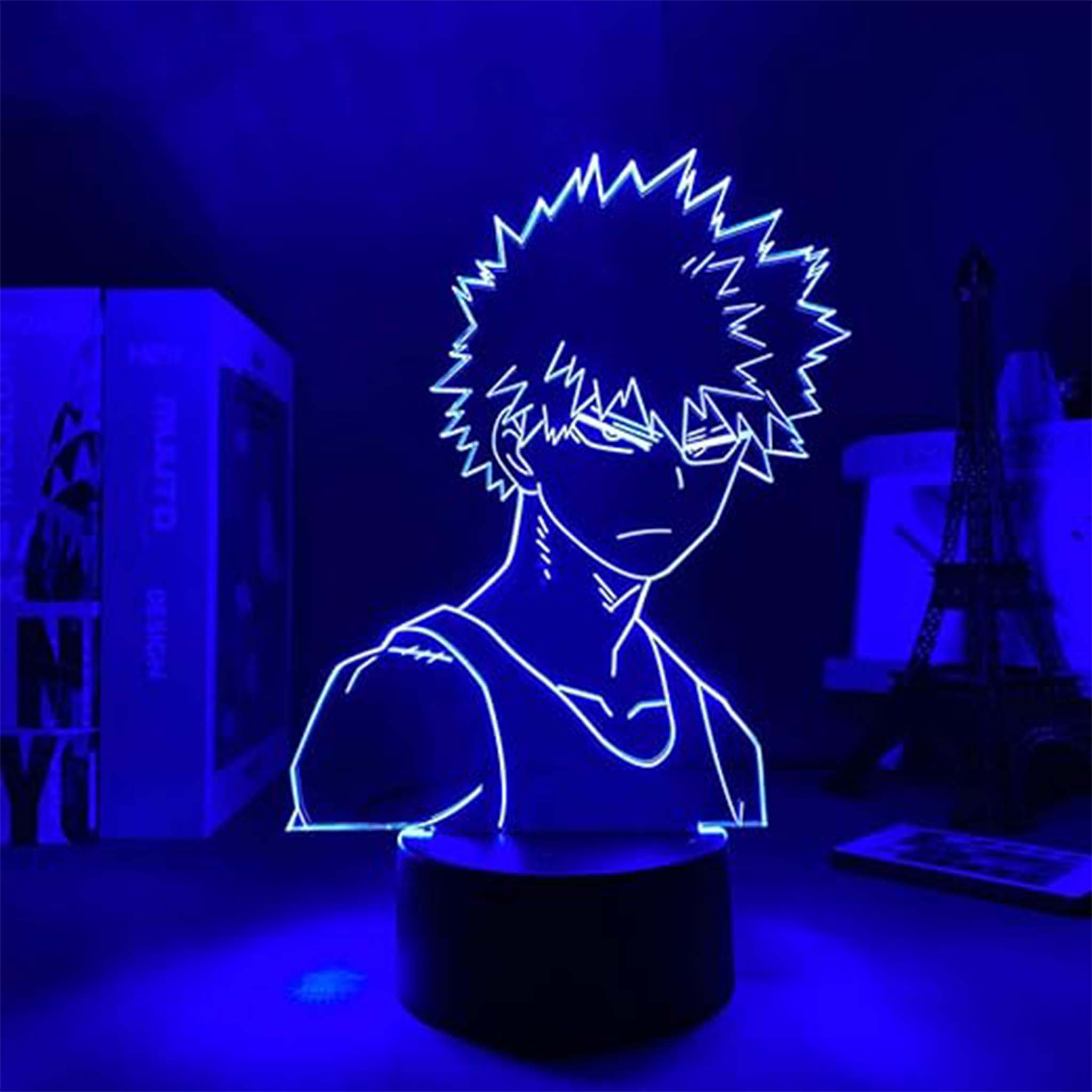 Creative 3D Visualization Lamp – Kurosaki Ichigo Anime LED Night Light for Home & Gifts