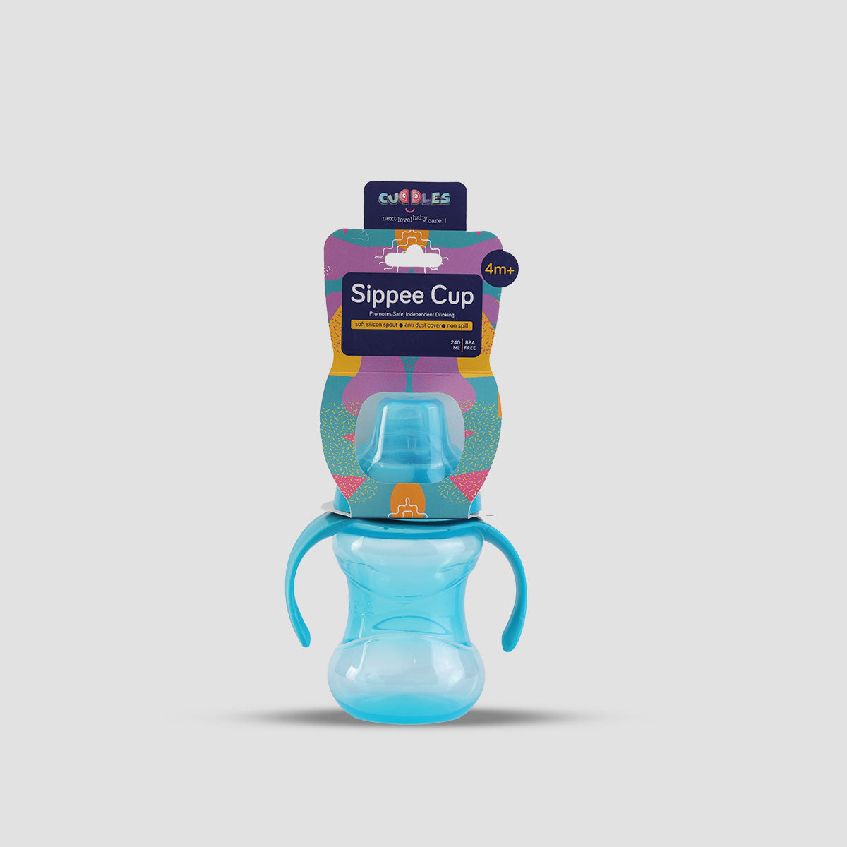 Cuddles Premium Baby Soft Silicone Spout Sippee Cup 240ml