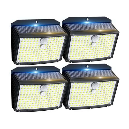 Vighep Solar Powered LED Wall Light  Outdoor Security Lights