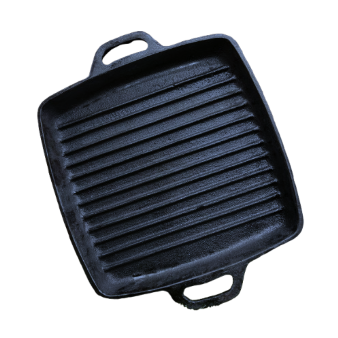 Grill Pan 11 in 28 CM Dual Handle Ideal for Grilling Searing and Sauteing