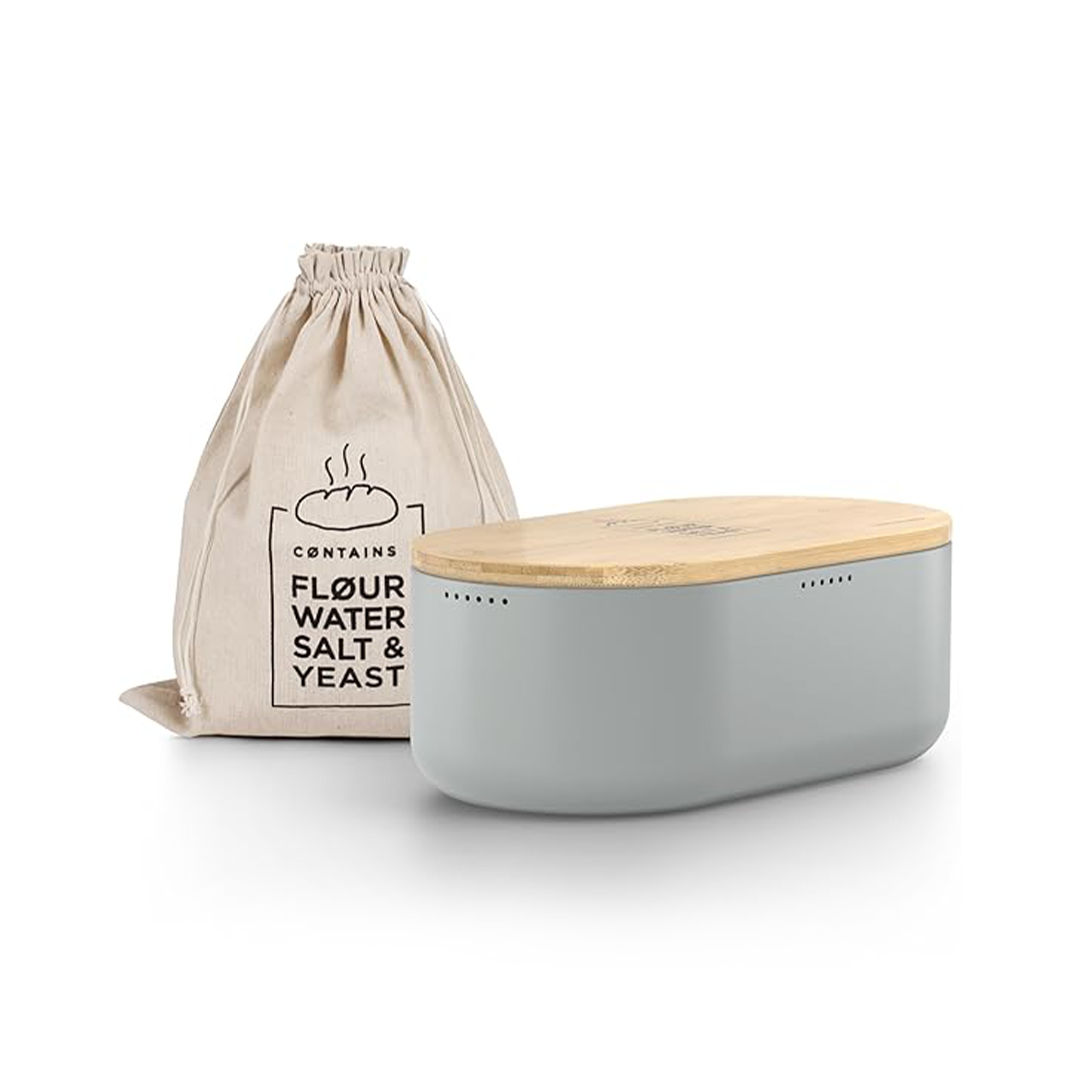 Lars Nysom Bread Bin  Modern Airtight Bread Storage Box with Lid for Freshness