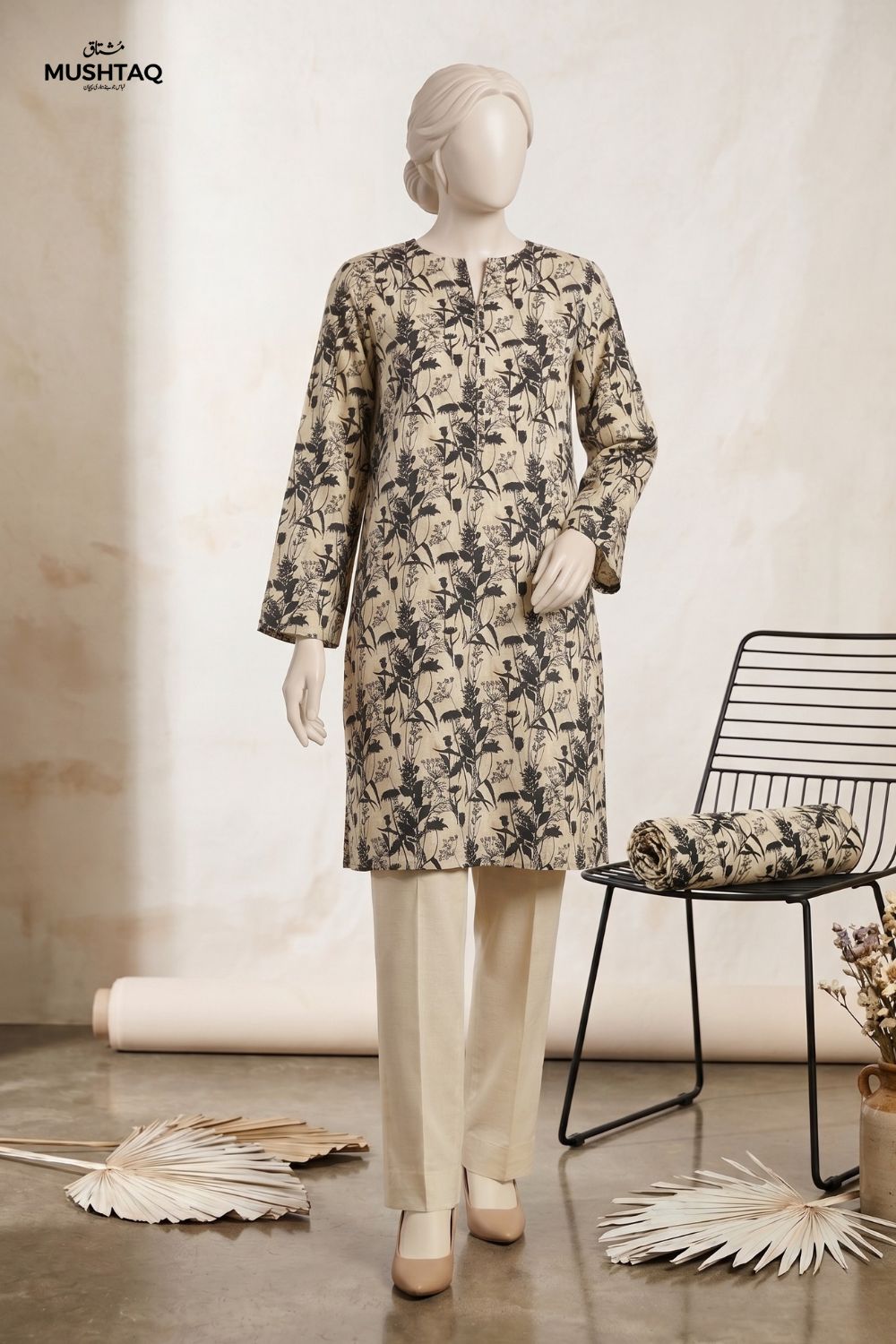 2Pcs Unstitched Printed Lawn Satrangi Collection Desgin - 6