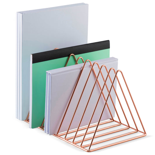 Triangle File Organizer – Desktop Document Holder for Office & Home