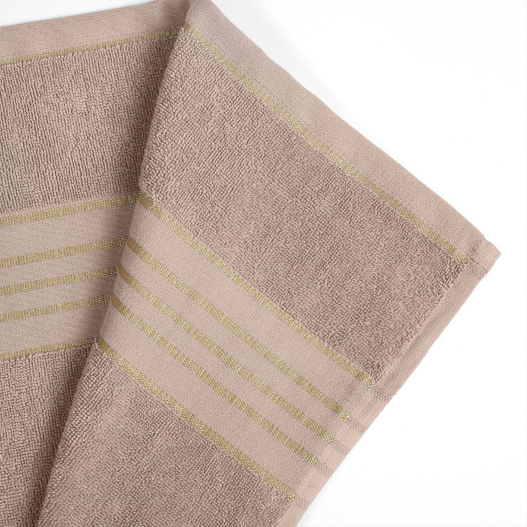 Combed Cotton Beige Towel Set