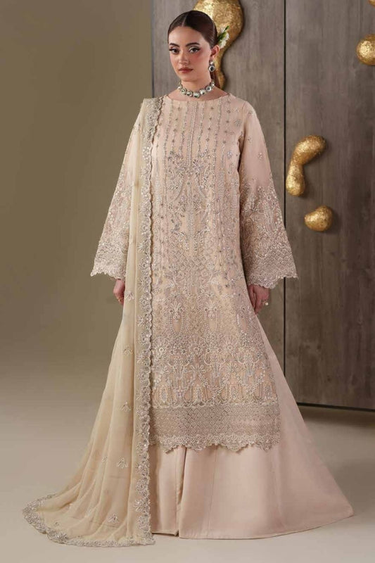 Emaan Adeel Nouvelle 3 Piece Unstitched Embroidered Luxury Chiffon Suit CAMALLIE