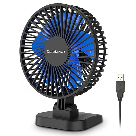 4 Inch USB Desk Fan – Portable Mini Cooling Fan for Office, Home & Travel