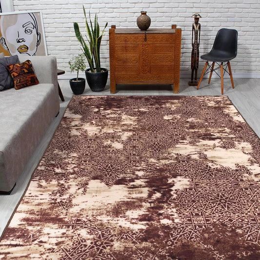 Beauteous Eco Centre Piece – Ash Brown Rug with Black Felt Back