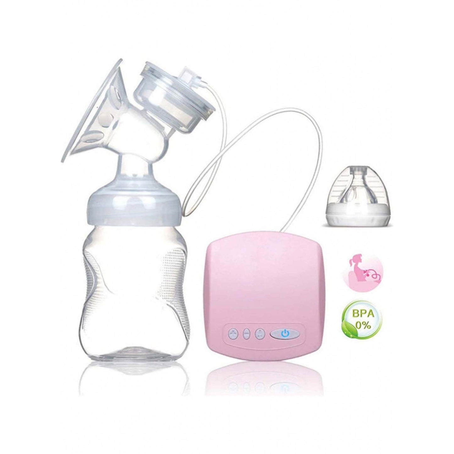 Electric Breast Pump  Portable Rechargeable Breastfeeding Pump with Adjustable Suction