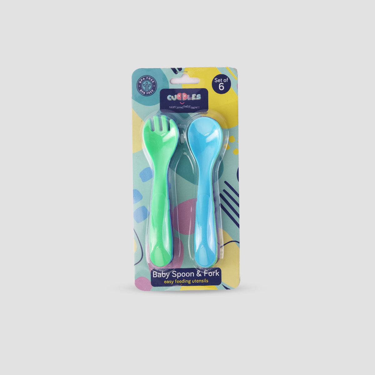 Cuddles Pack of 3 Spoon & Fort Set