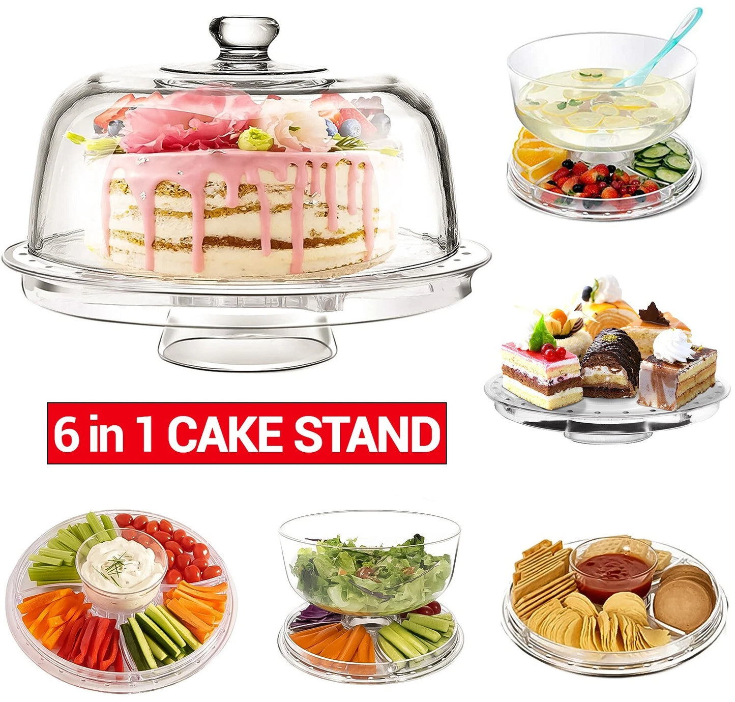 Cake Stand  Elegant Serving Stand for Cakes Desserts and Parties