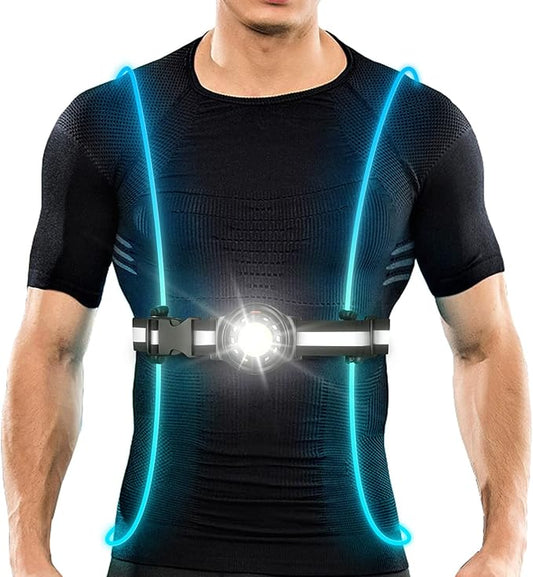 Outdoor Chest Lamp – Rechargeable LED Safety Light for Running, Hiking & Cycling