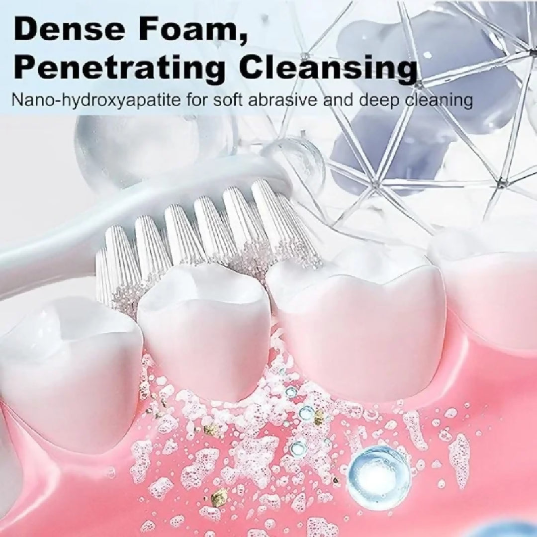 75 Nano Hydroxyapatite Toothpaste Deep Cleaning Advanced Enamel Protection Fluoride Free Mint Toothpaste for Sensitive Teeth Fresh Breath Daily Oral Care