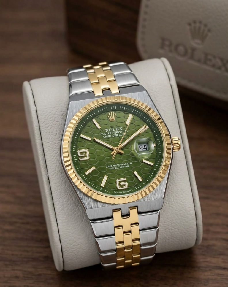 Rolex Two-Tone Hexa Dial Luxury Watch