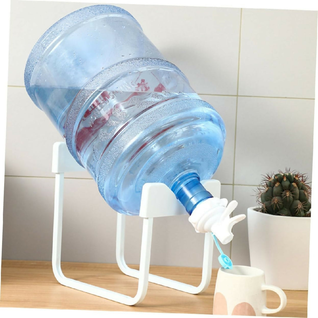 Metal Bottle Stand with Nozzle - Convenient Dispensing - Minimal Mess - with Box and Random Color