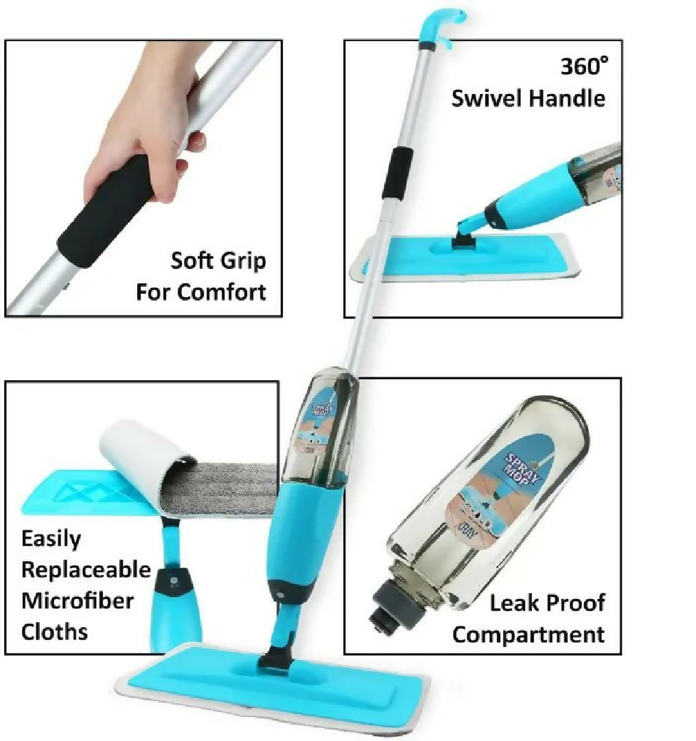 Magic Spray Mop With Extendable Handle Microfiber Mop For Floor