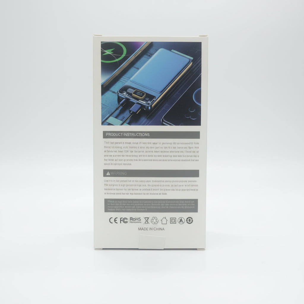 Ultra Slim 10000mAh Fast Charging Power Bank LED Digital Display And PD 22 W Super Fast Charge