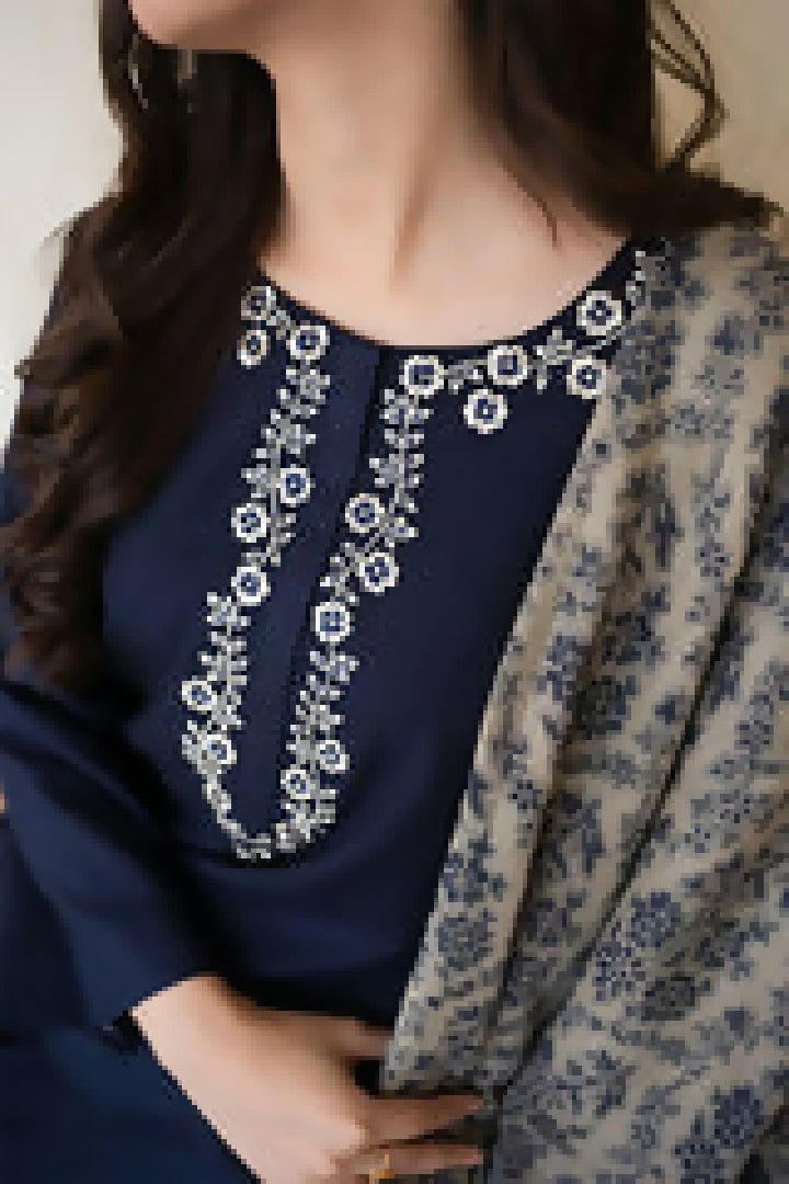 Most Hit Codes Fully Embroidered LAWN 3Pc With Nino karra Printed Dupatta SUMMER Collection