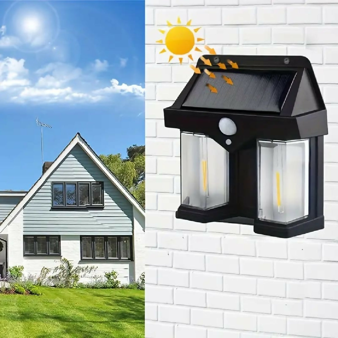 Outdoor Solar Wall Lamp Outdoor Tungsten Lamp Induction Garden Lamp Garden Villa Night Lamp (pack of 1)