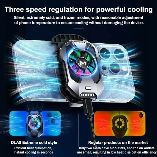 Cooling fan DLA8 Cooling fan for gaming DLA8 best mobile cooler mobile phone radiator compatible with android and IOS