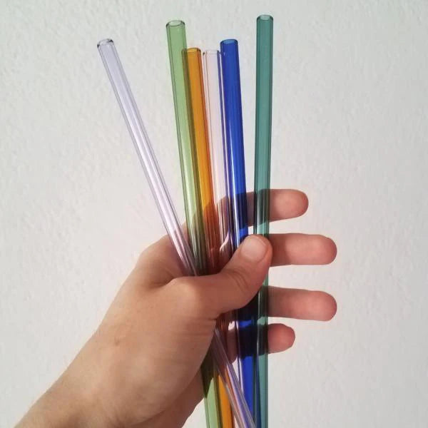 Glass Straw Multi Color 7P
