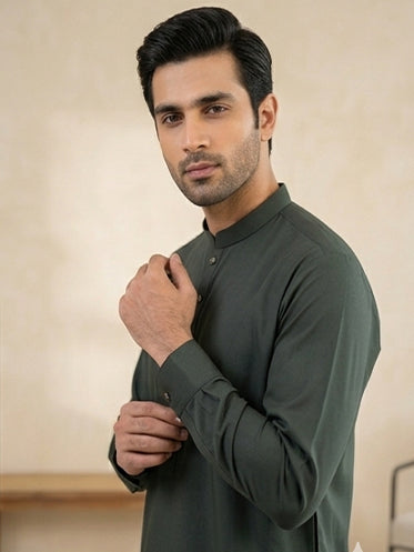 Elegant Green Shalwar Suit OS-1026