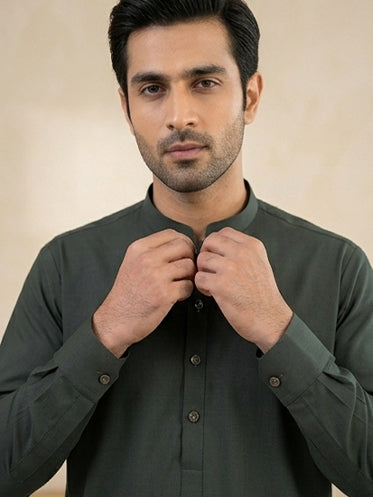 Elegant Green Shalwar Suit OS-1026