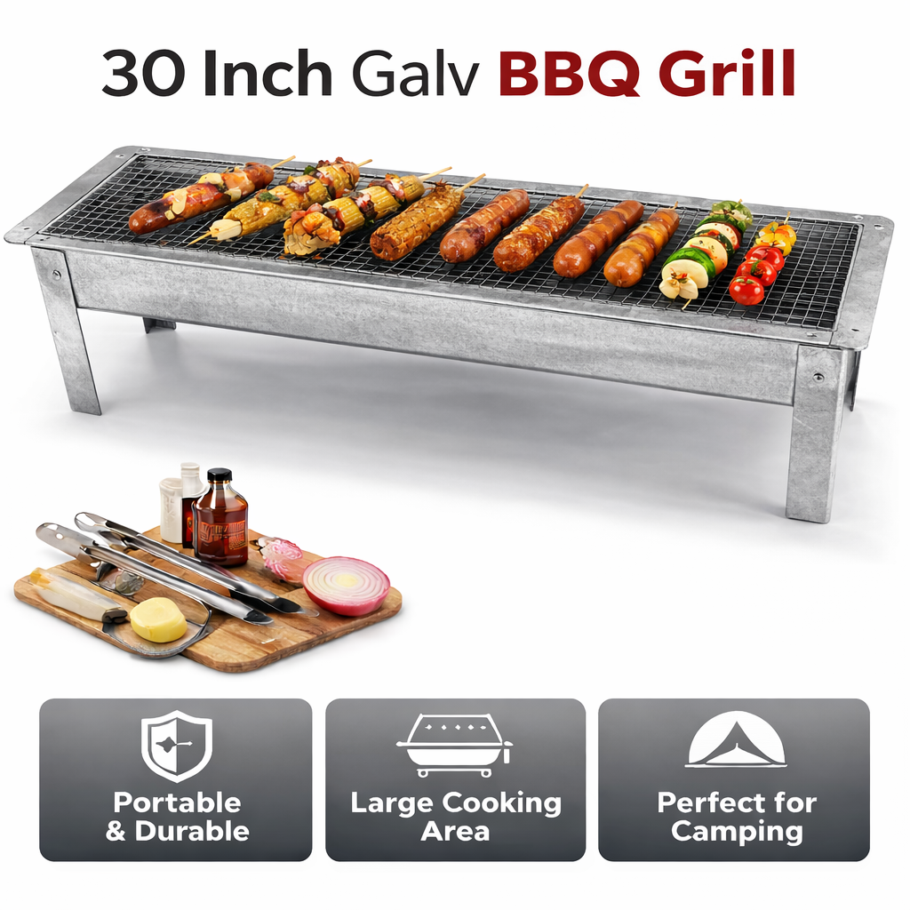 30 Inch Galv BBQ Grill