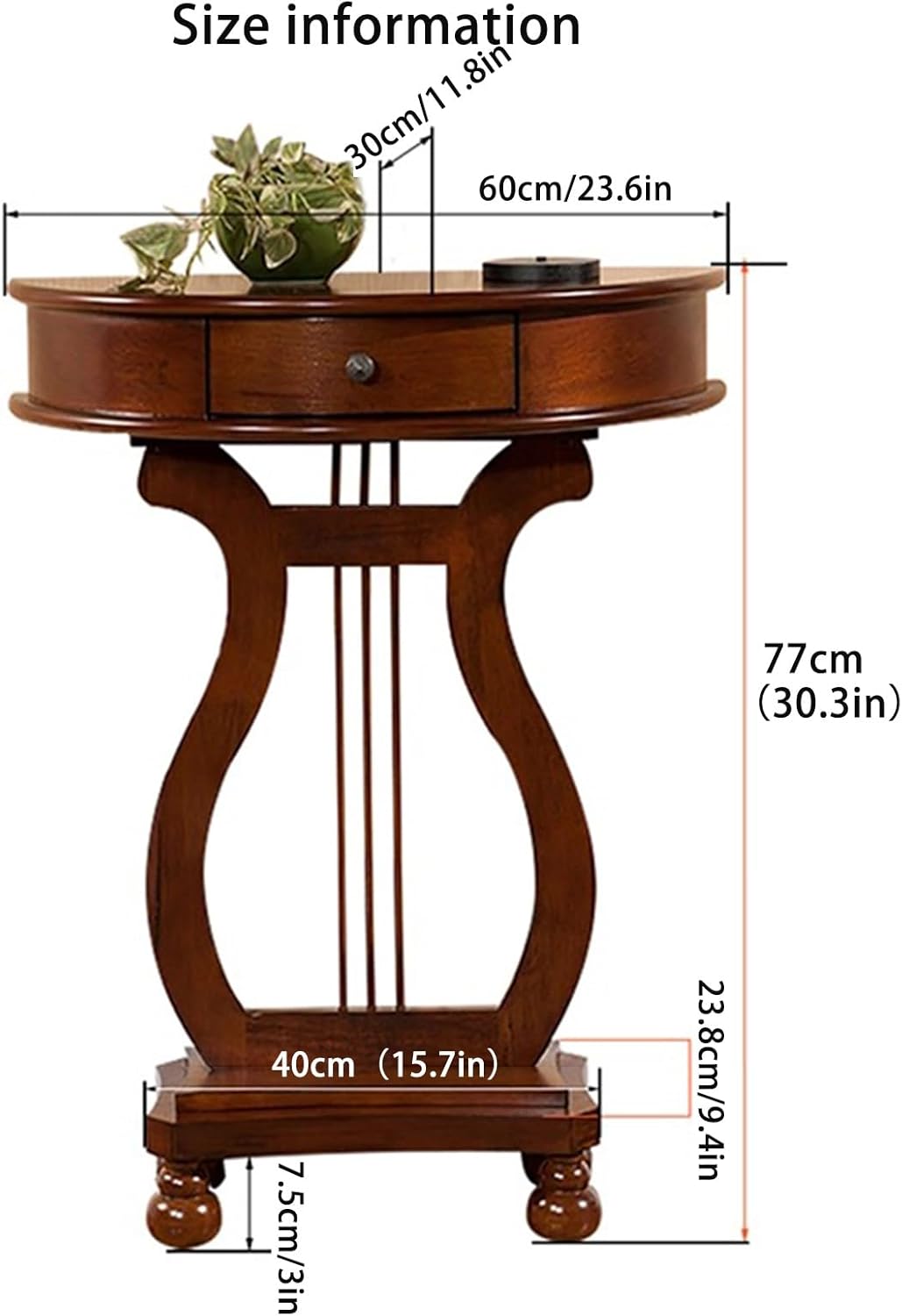 Modern Console Sofa Table with Drawer & Storage Cabinet – Harp Design Entryway Table