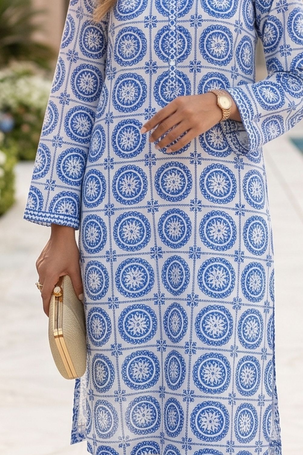 2Pcs Unstitched Printed Inaya Lawn Collection Desgin - 9