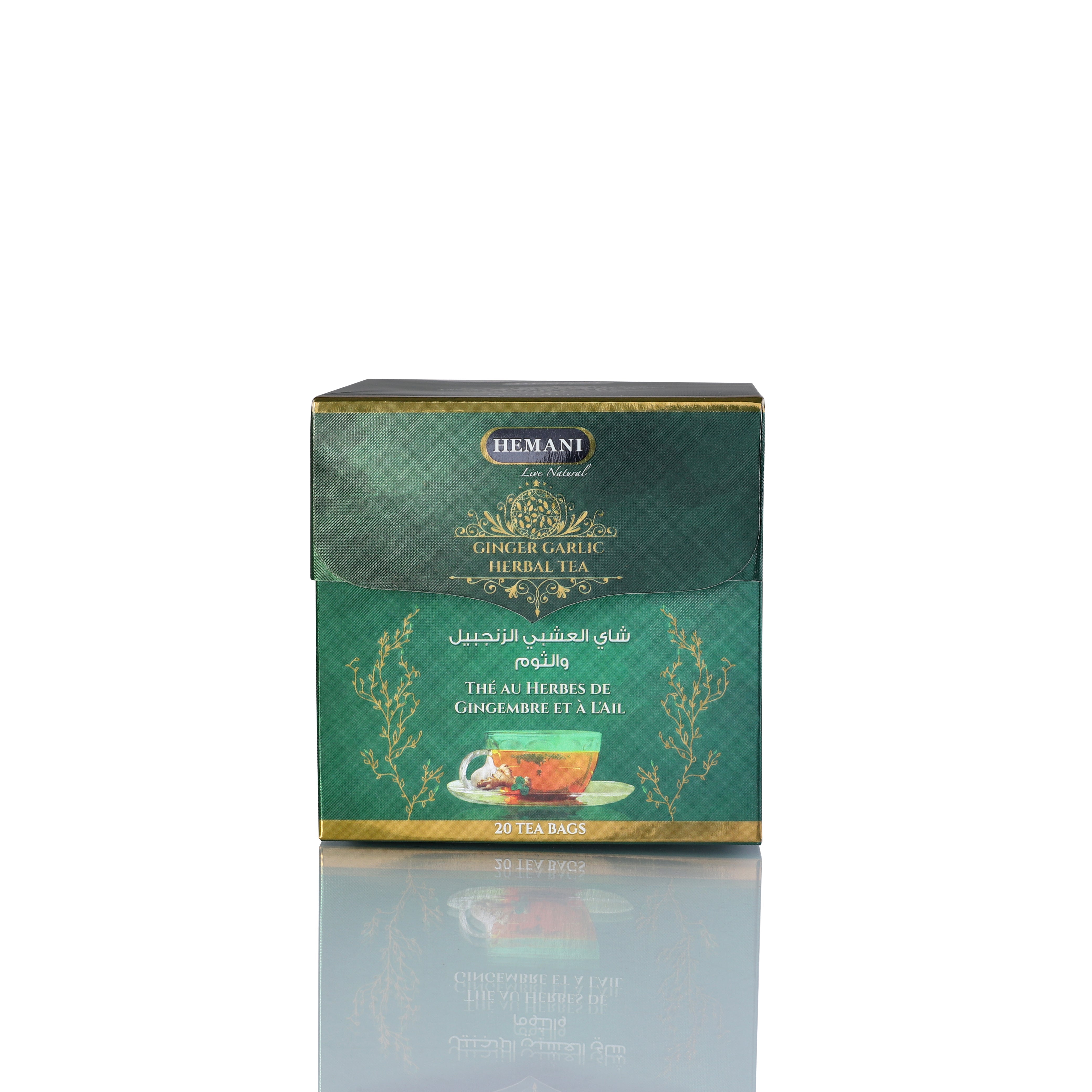 Ginger Garlic Herbal Tea – 20 Tea Bags