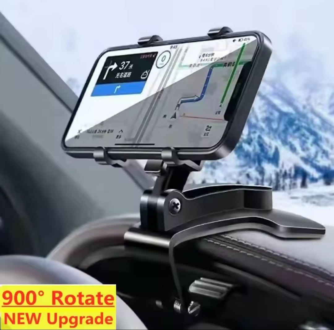 Dashboard Car Phone Holder ABS 360 Rotatable Mobile Phone Sun Visor Rear View Mirror Mount Support for Smartphones