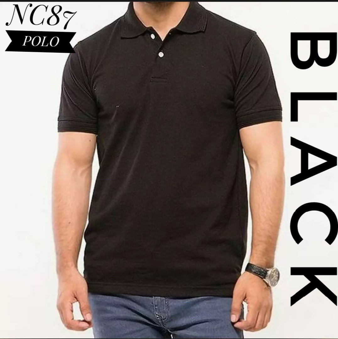 Black Polo T - Shirt