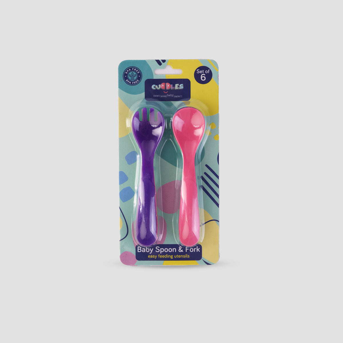 Cuddles Pack of 3 Spoon & Fort Set