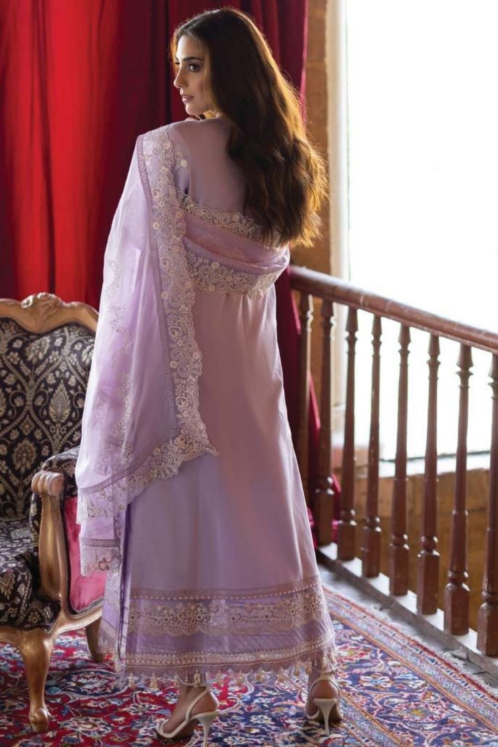 Imrozia | Serene 3 Pc Unstitched Embroidered Lawn Suit  SL-147 Aleena