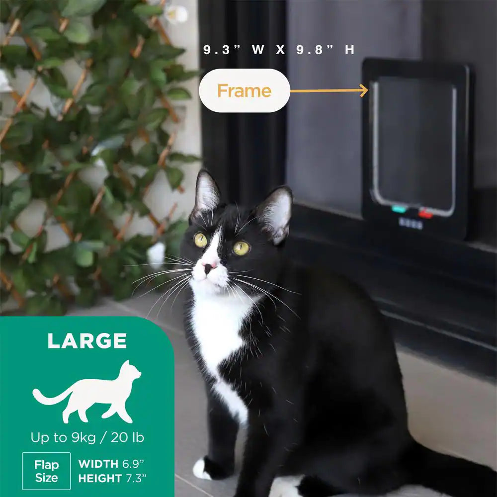 Cat Flap  Lockable Pet Door for Cats and Small Pets
