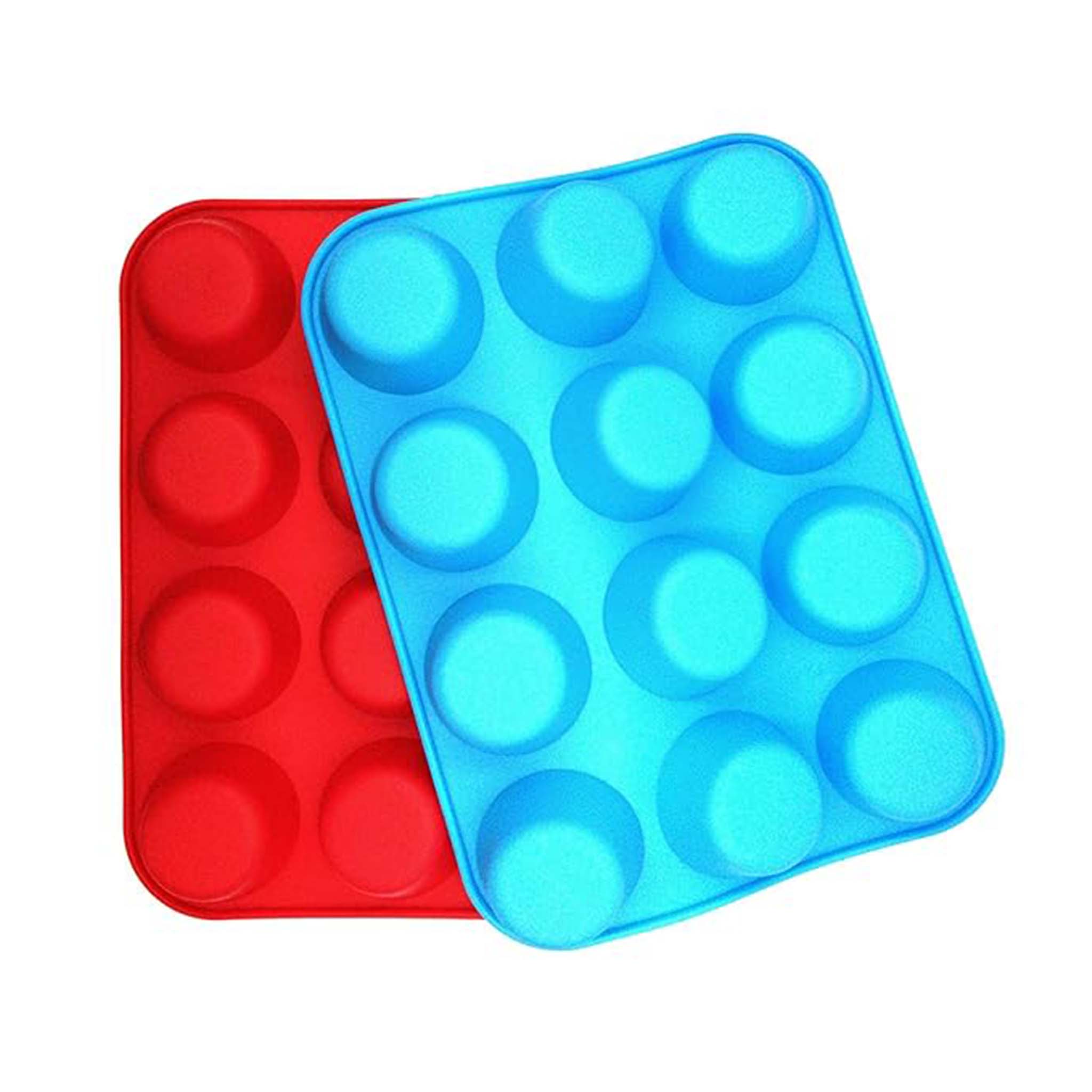 Silicone Cup Cake Mold  Non Stick Reusable Baking Cups for Muffins