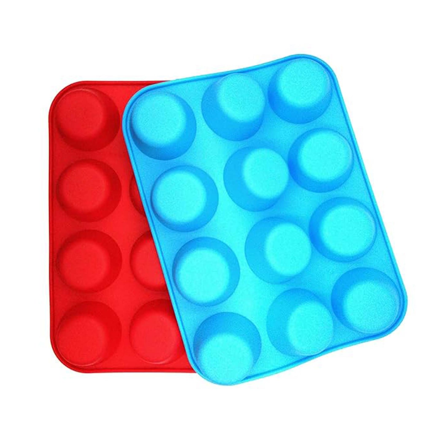 Silicone Cup Cake Mold  Non Stick Reusable Baking Cups for Muffins