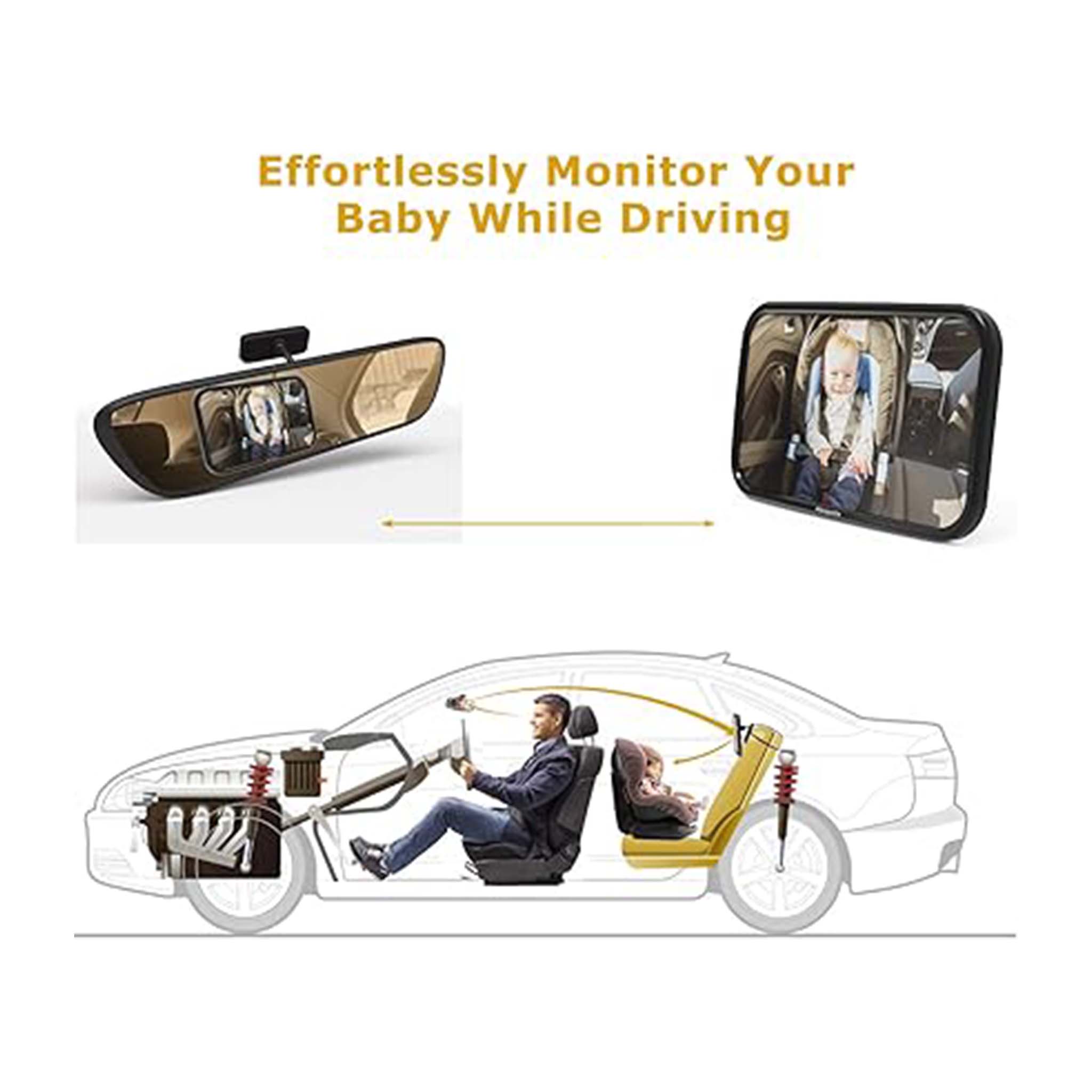 Premiuim Back Seat Mirror