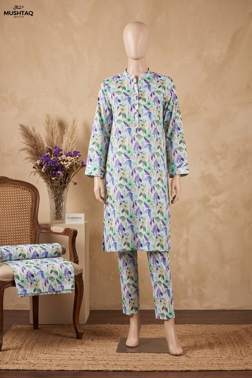 Mushtaq Gulnaar Collection 2Pcs Printed Lawn Desgin - 5